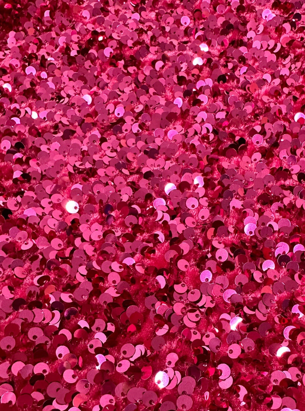 Stretch Sequin on Velvet Fuchsia
