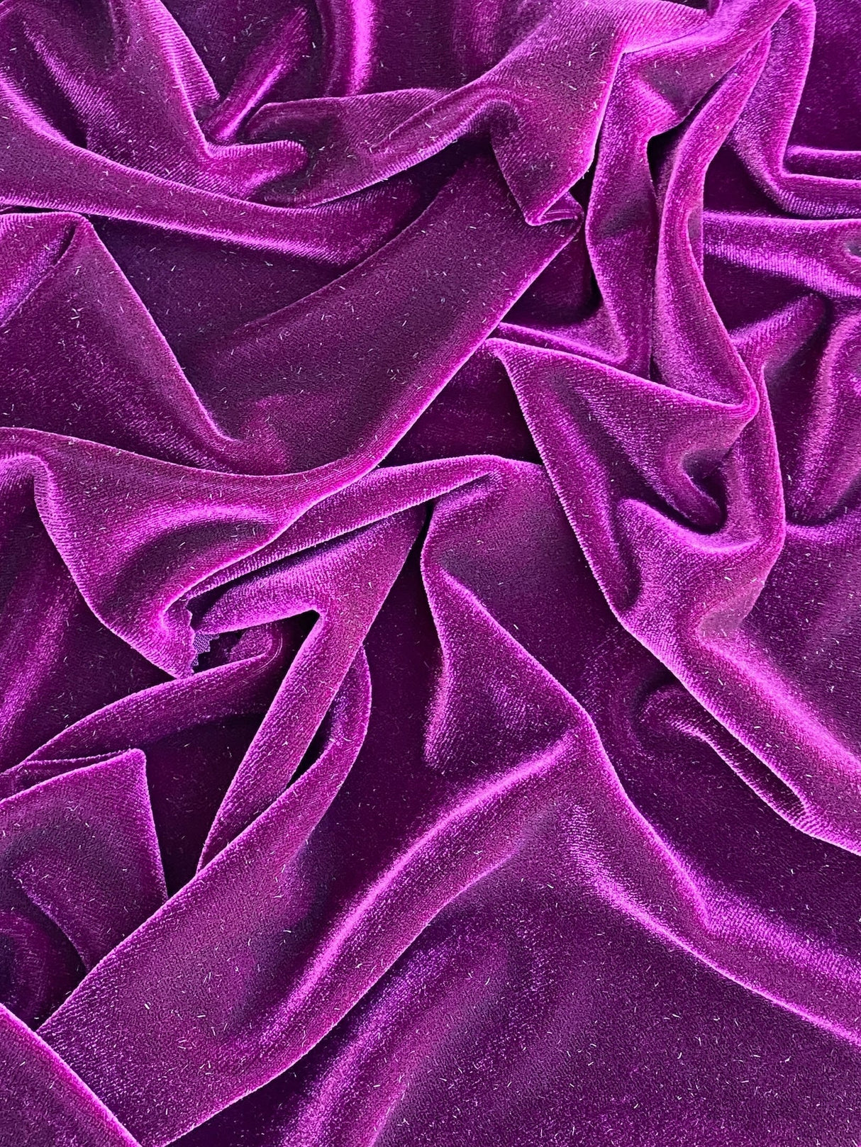 Stretch Velvet Magenta