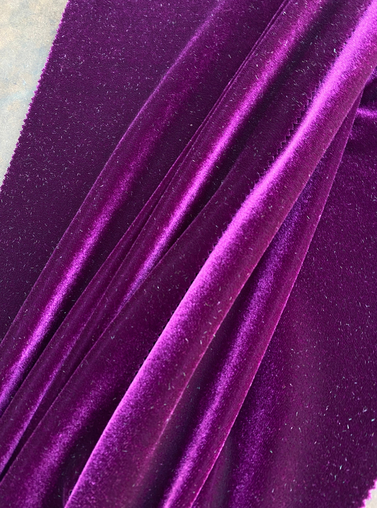 Stretch Velvet Magenta