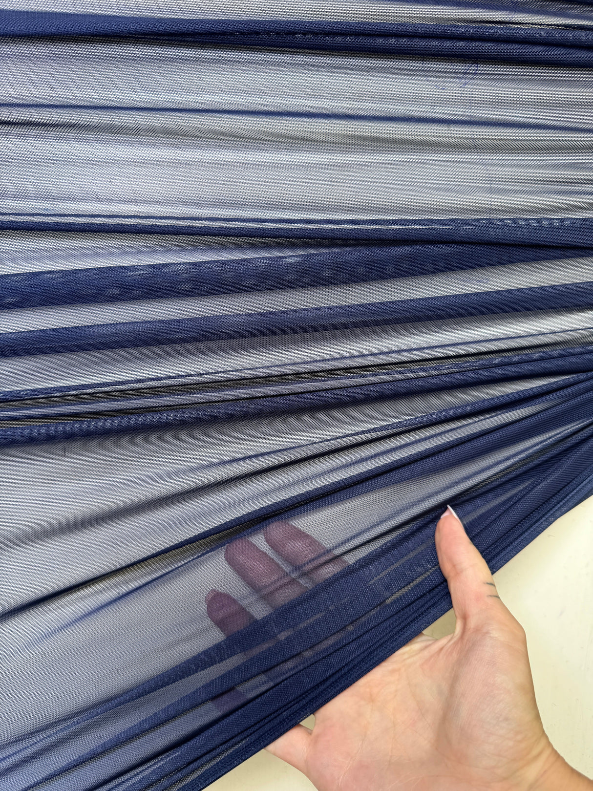 Navy 4-Way Stretch Power Mesh