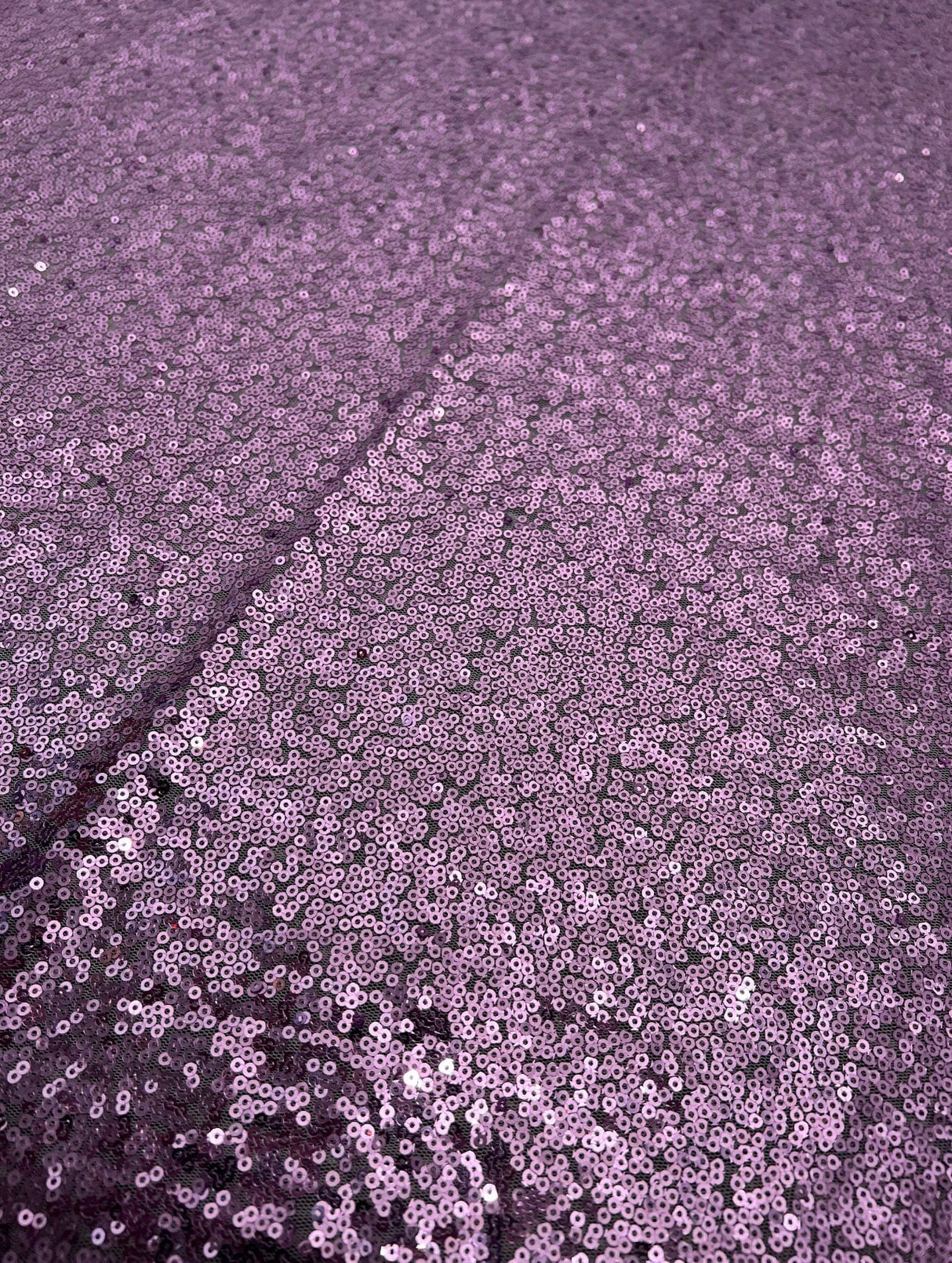 Lavender Stretch Sequin on Mesh