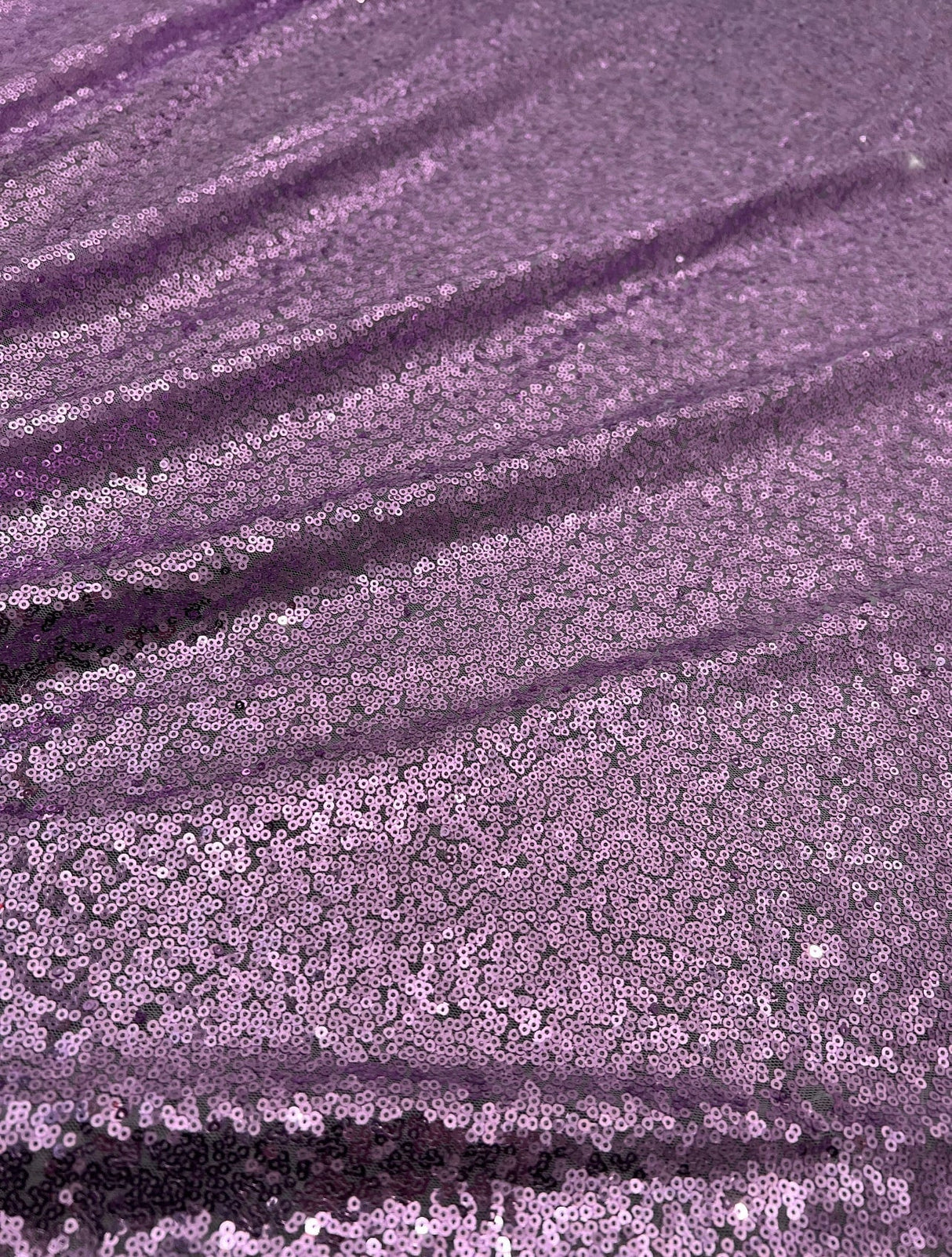 Lavender Stretch Sequin on Mesh