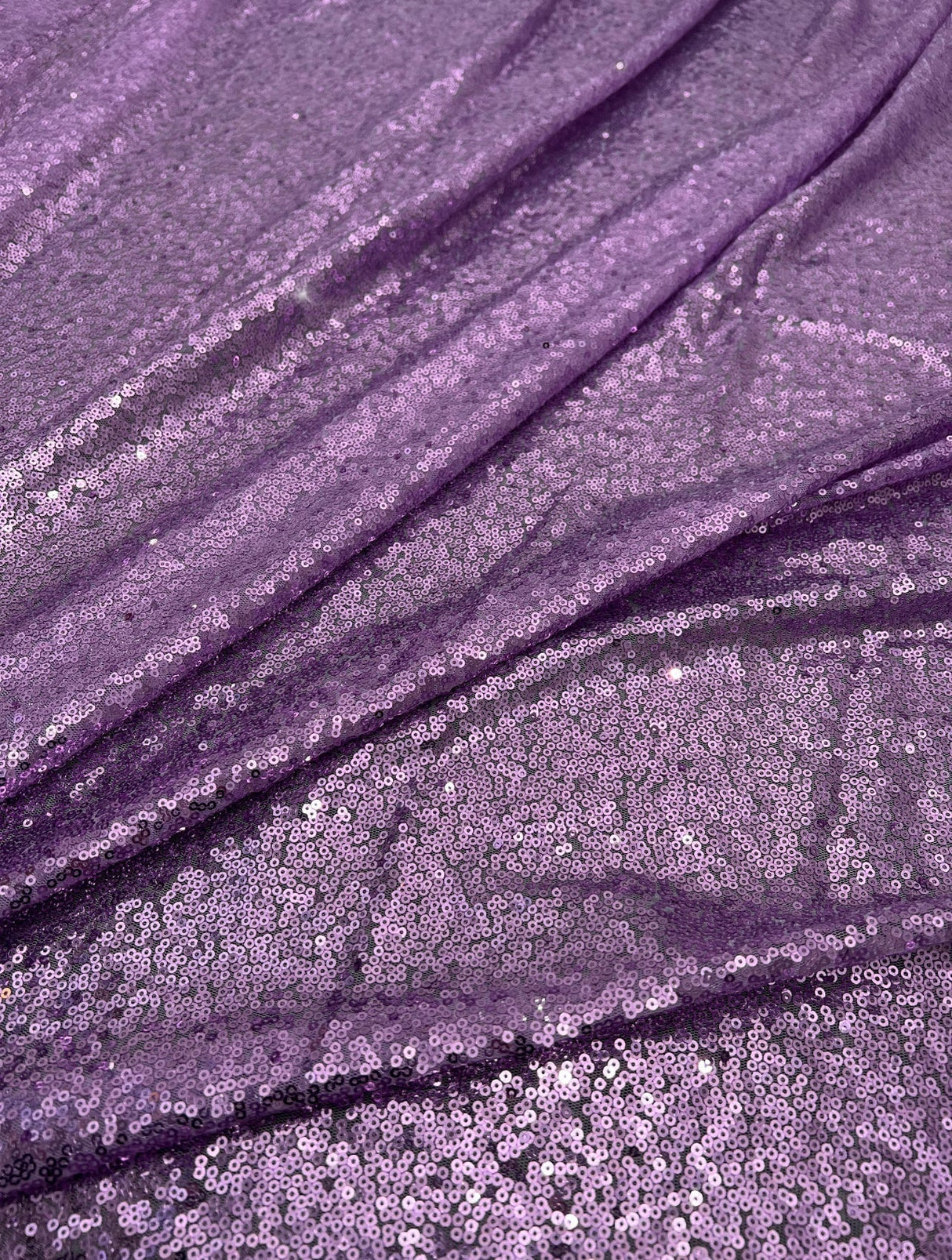 Lilac Stretch Sequin on Mesh