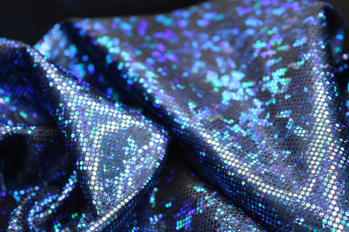 Shattered Glass Nylon Spandex Fabric - Shattered Glass Print, 58"/60" Width (1 Yard)