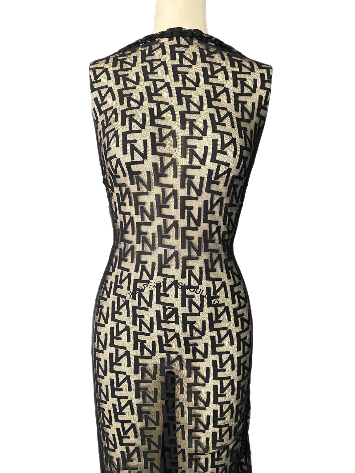 Black Geometric Power Mesh
