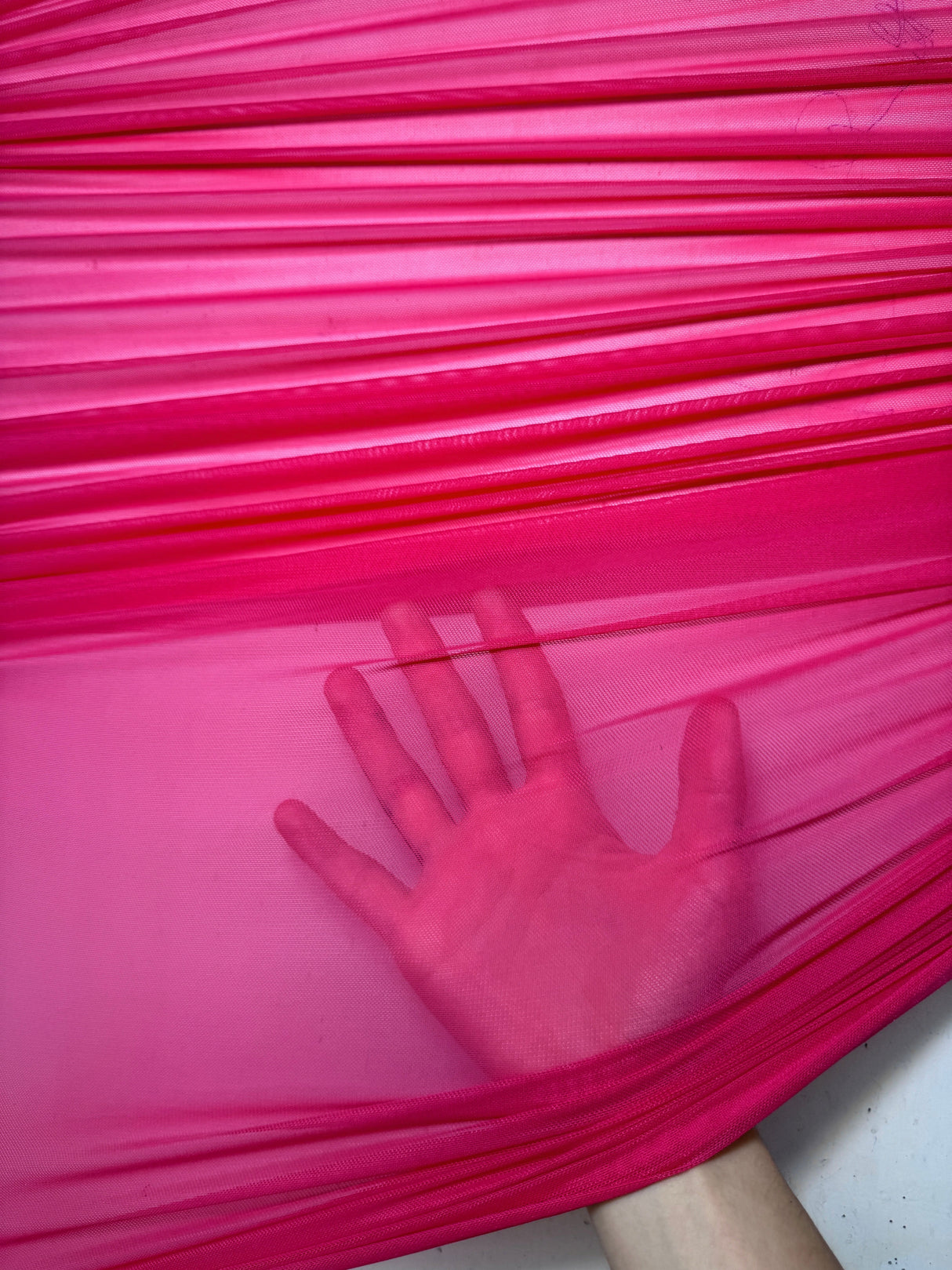 Hot Pink 4-Way Stretch Power Mesh