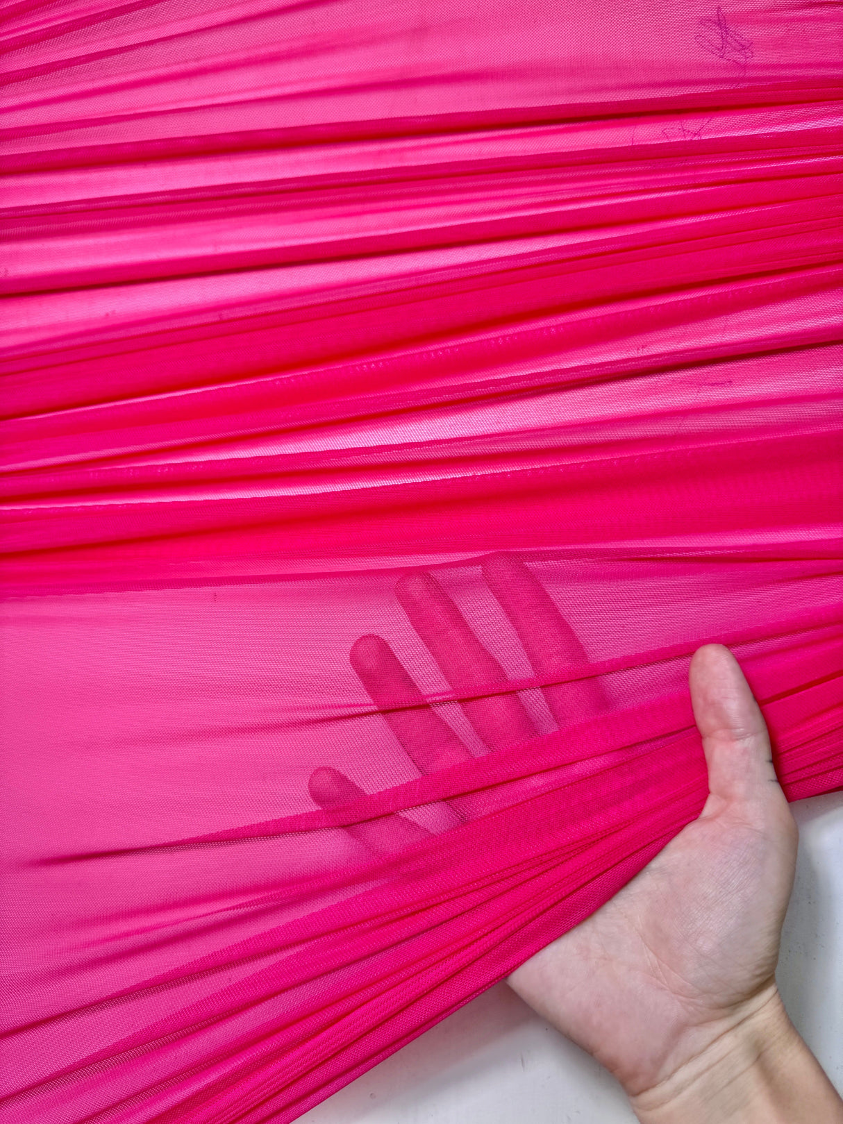 Hot Pink 4-Way Stretch Power Mesh