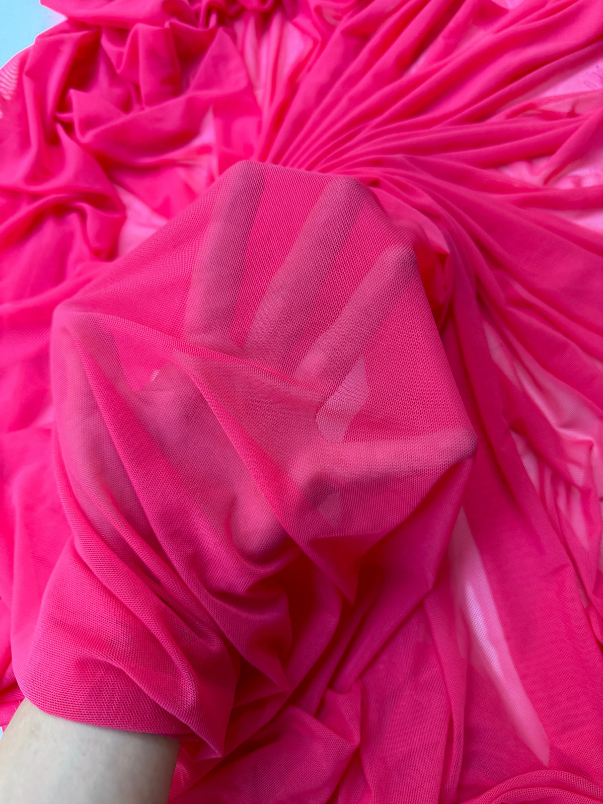 Hot Pink 4-Way Stretch Power Mesh