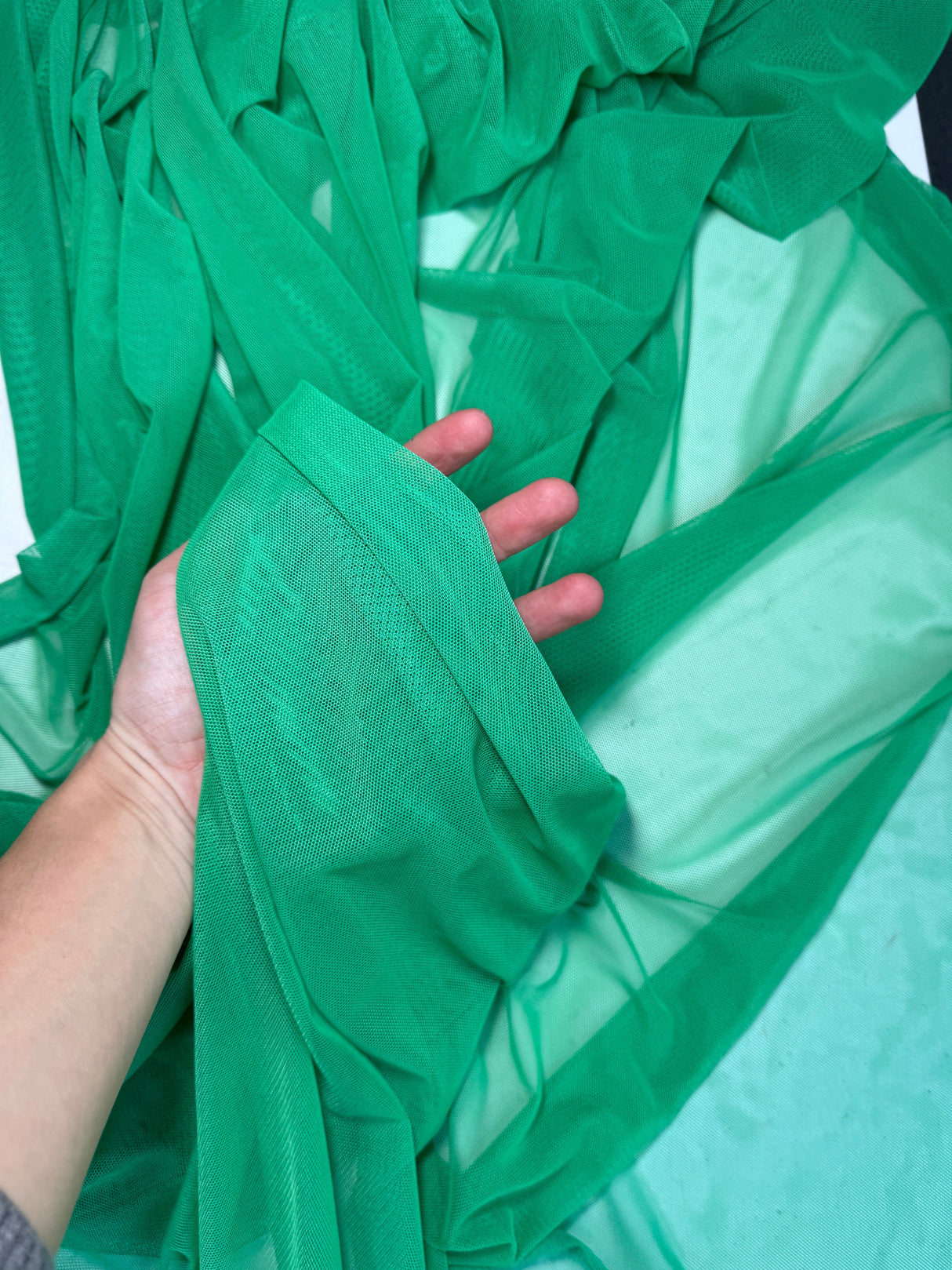 4 Way Stretch Power Mesh Kelly Green