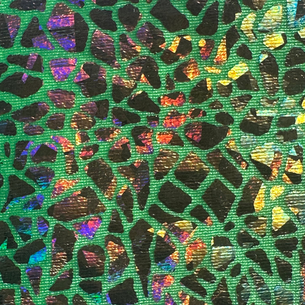 Nylon Spandex Holographic Snake Fabric 60"
