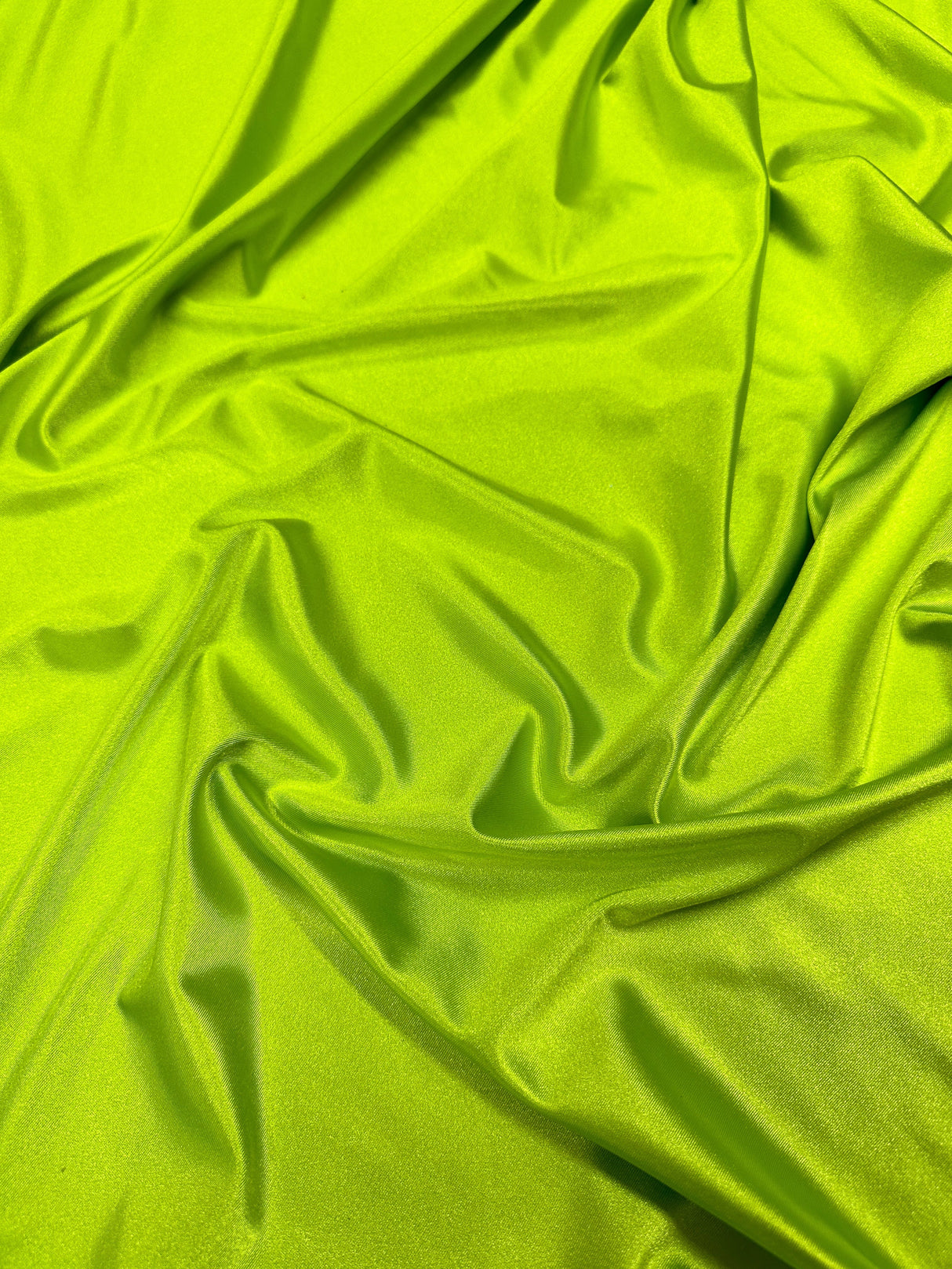 Shiny Nylon Spandex Lime Green