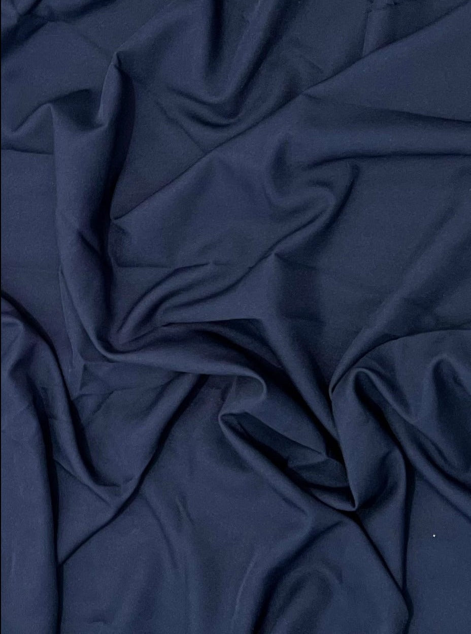 Navy Poly Poplin