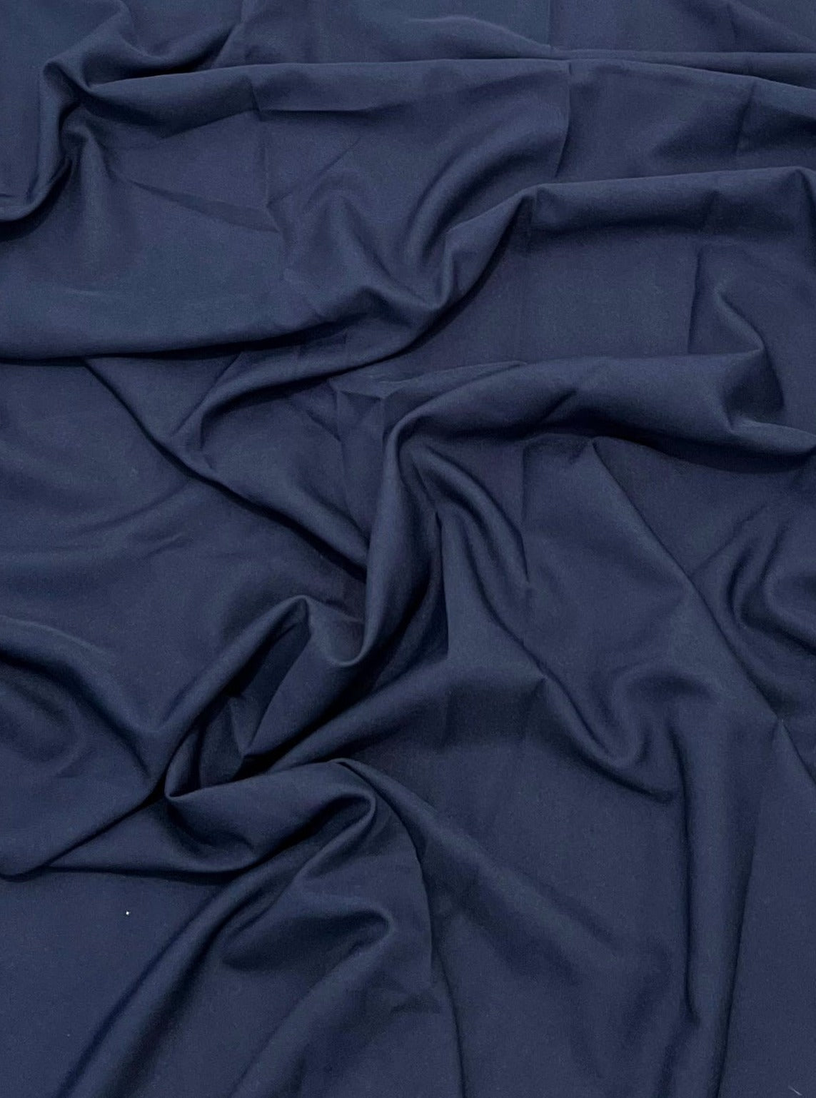 Navy Poly Poplin