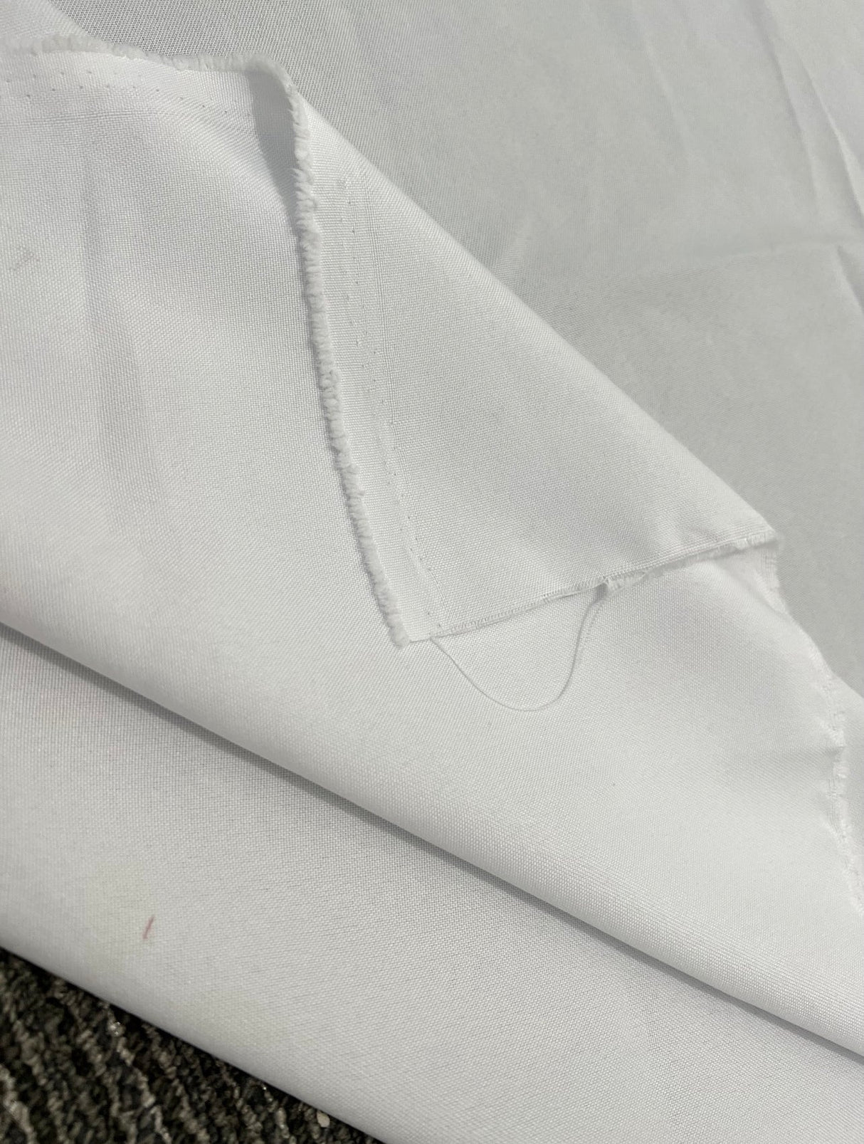 White Poly Poplin