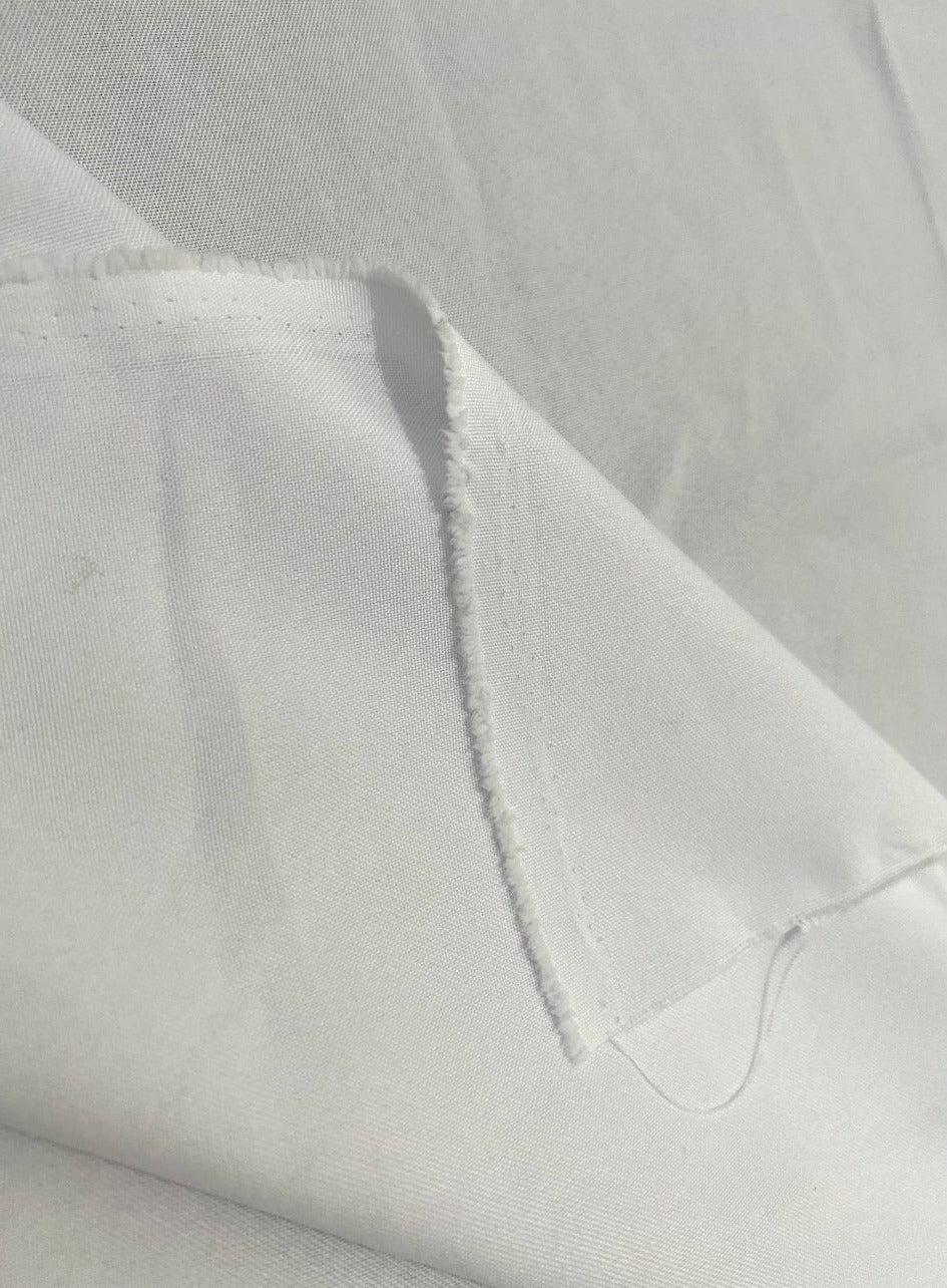 White Poly Poplin