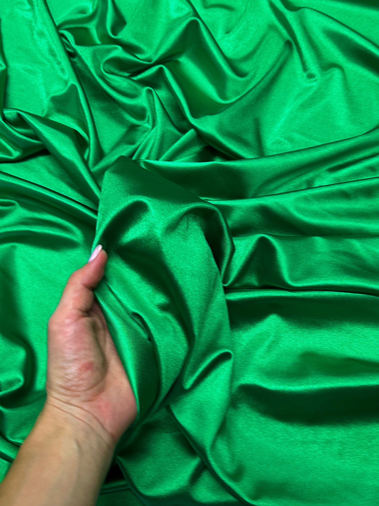 Shiny Nylon Spandex Emerald Green