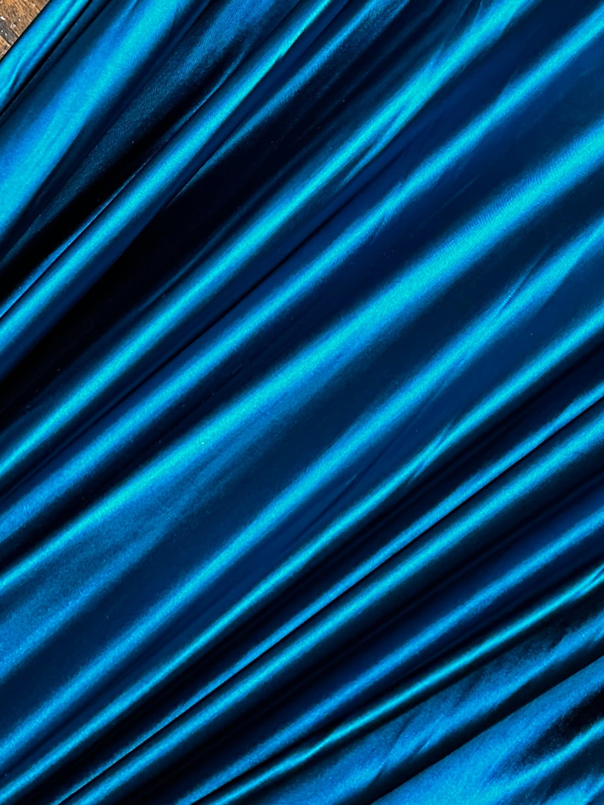 Shiny Nylon Spandex Deep Teal