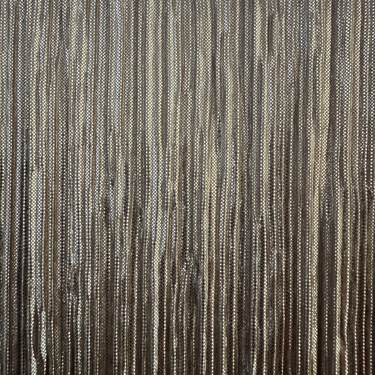 Polyester Pleated Bodre Foil Fabric 60"