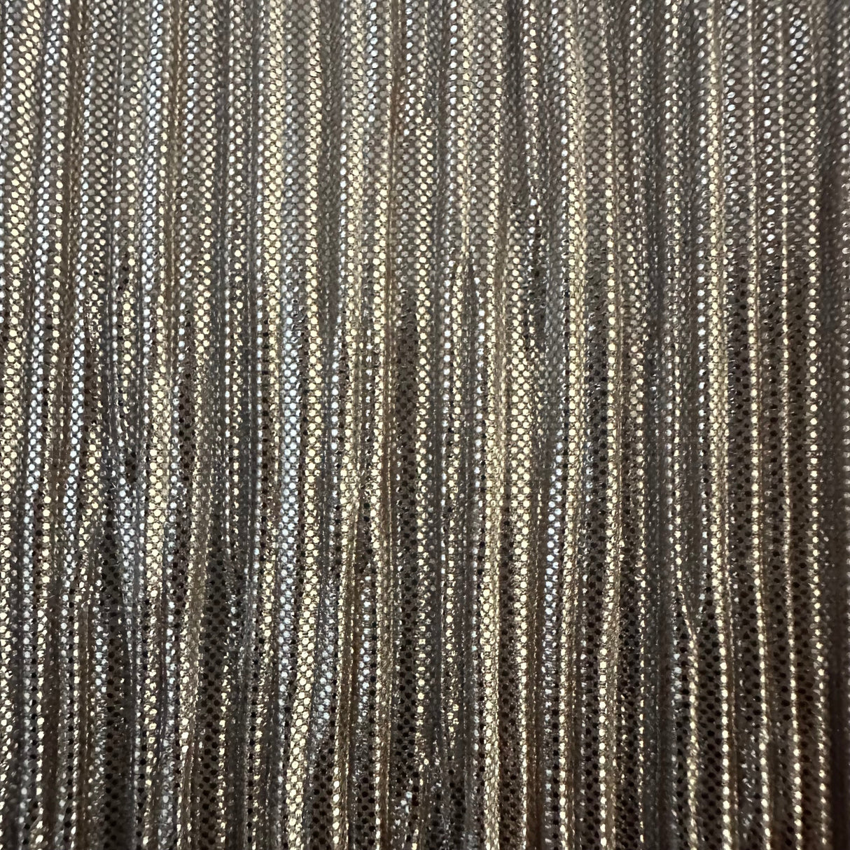Polyester Pleated Bodre Foil Fabric 60"