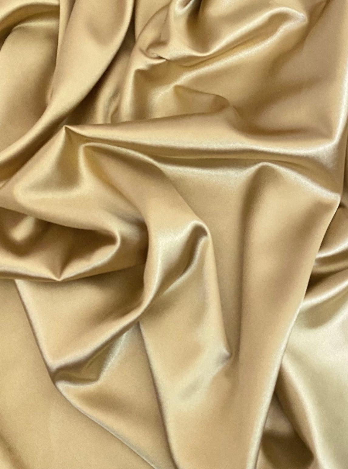 Gold Silky Stretch Satin