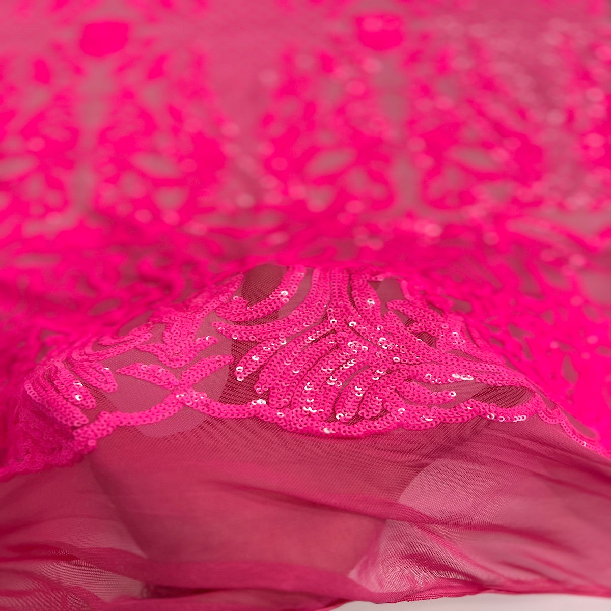 Stretch Sequins Fabric Luna Sequin Mesh