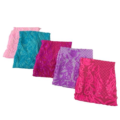 Stretch Sequins Fabric Luna Sequin Mesh