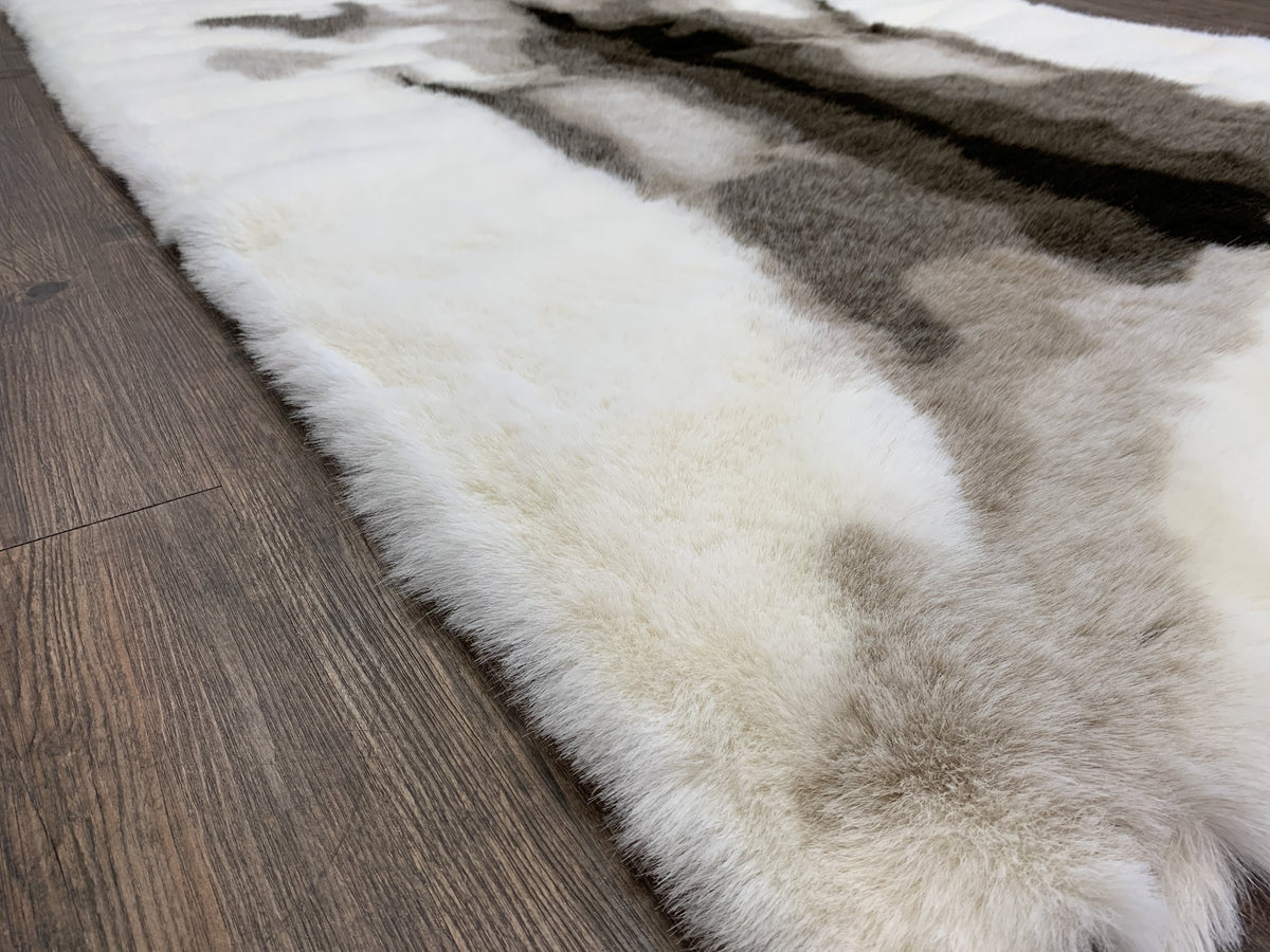 Animal Print Faux Fur Area Rug/Bed Cover Collection for Modern Spaces