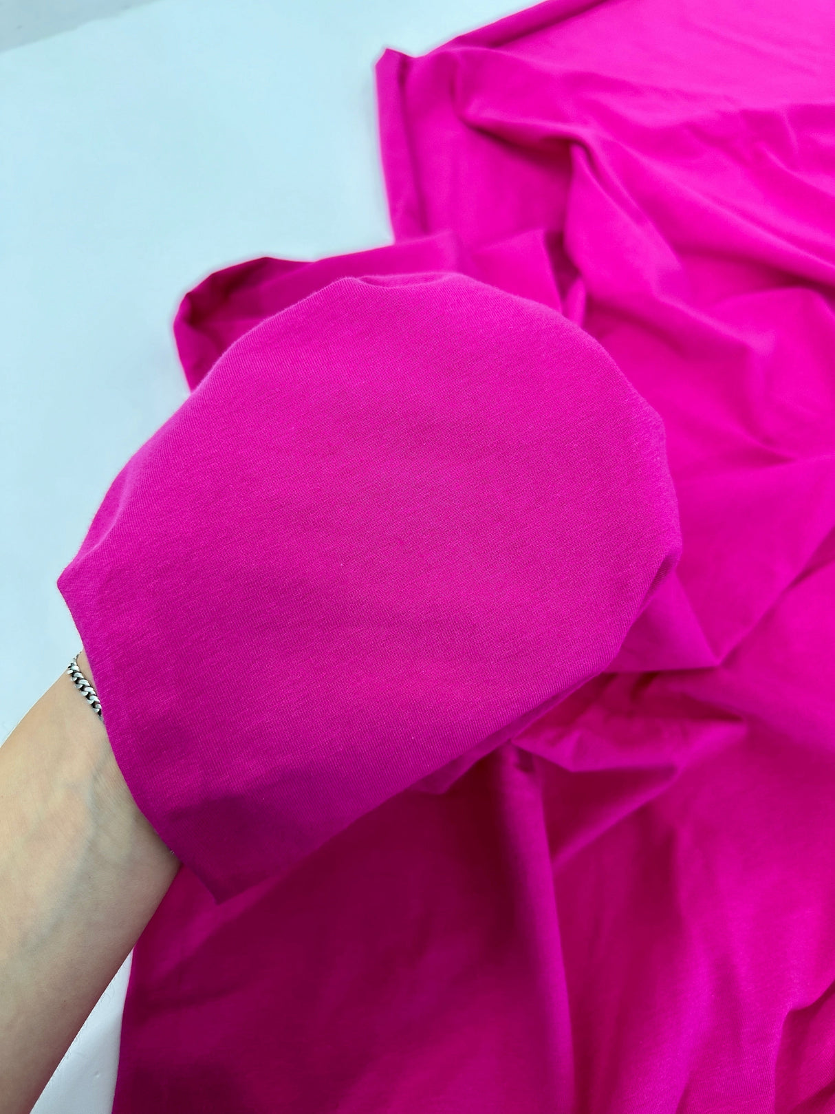 Cotton Jersey Spandex Fuchsia