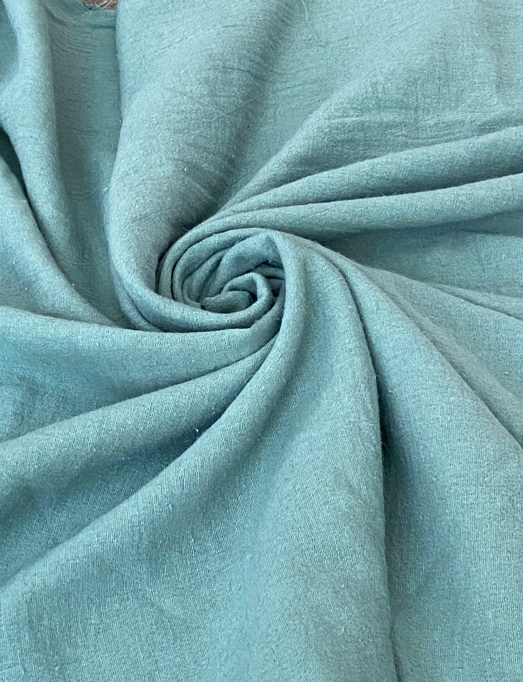 Crinkle Cotton Gauze Calypso Green
