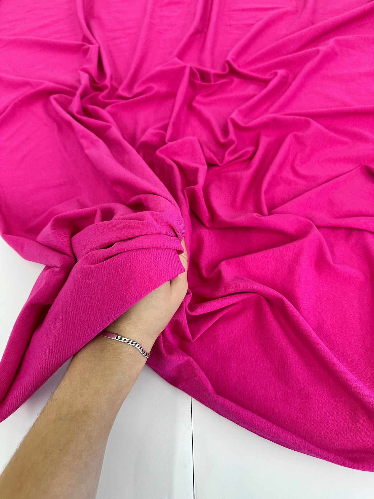 Fuchsia Cotton Jersey Knit