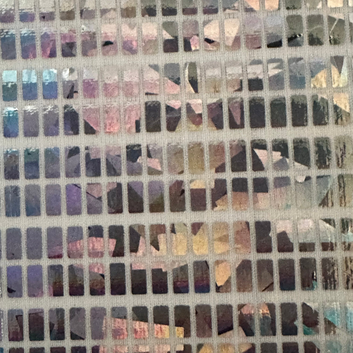 Hologram Foil Polyester Spandex Fabric 60"