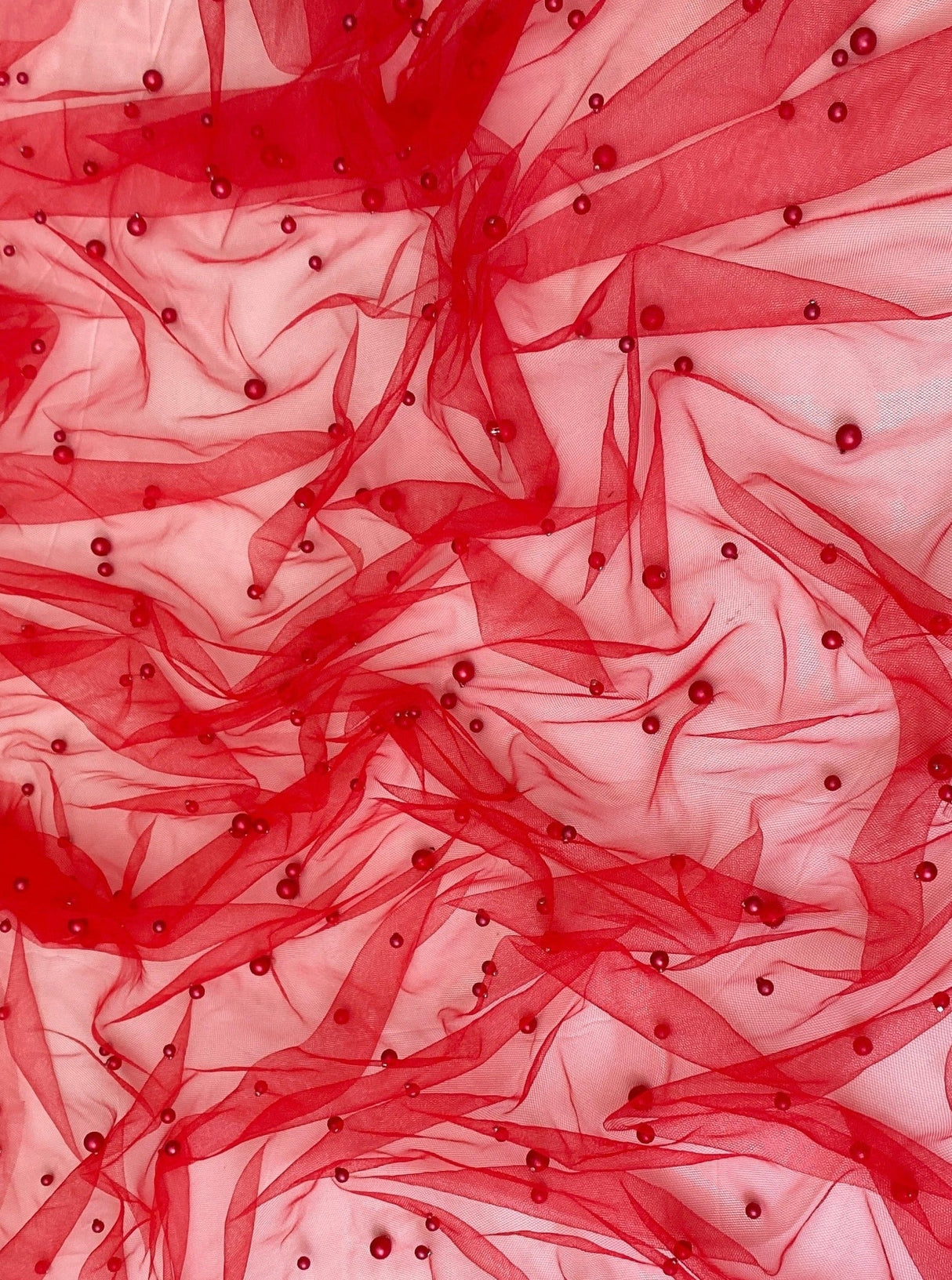 Red Pearl Tulle