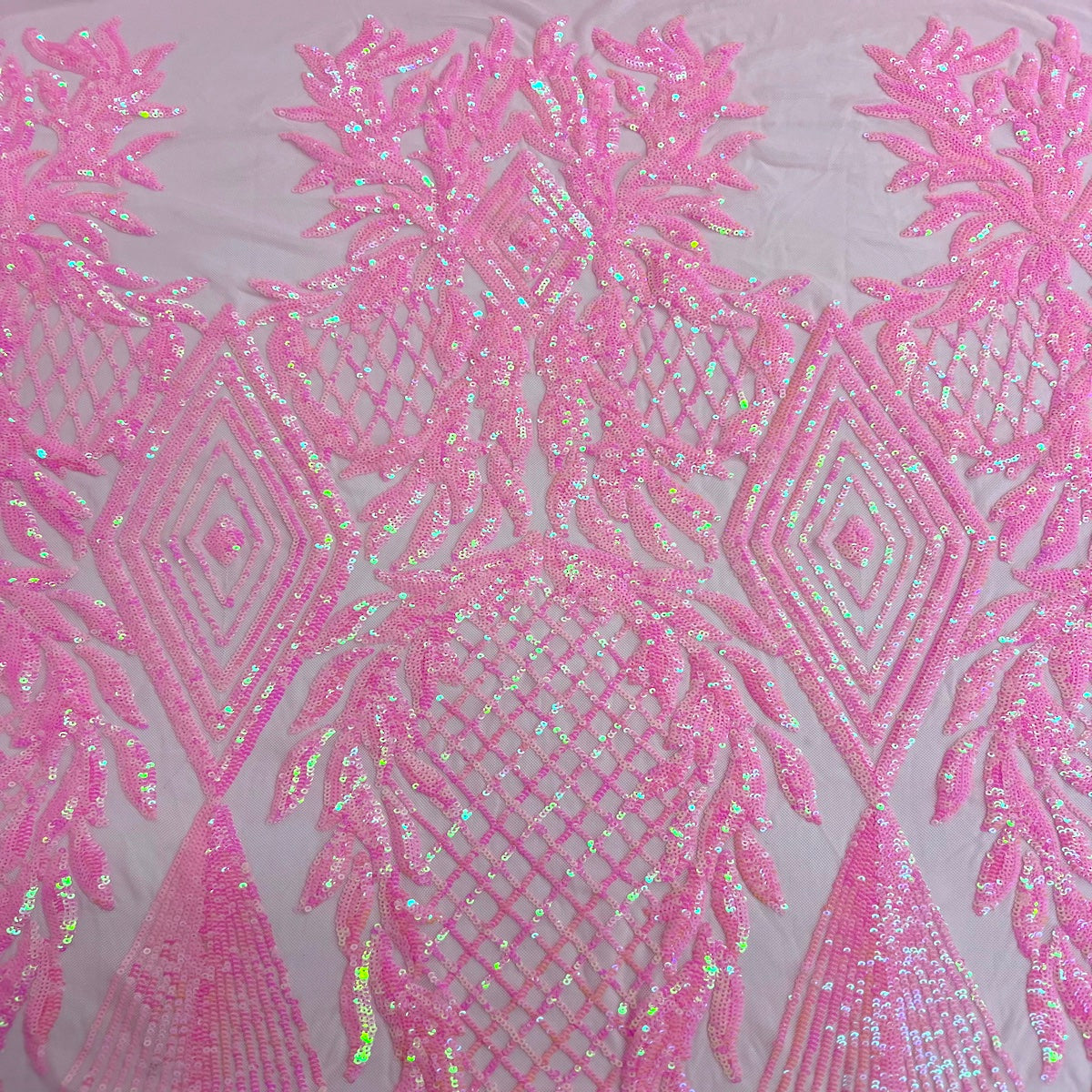 Stretch Sequins Fabric Alpica Geometric
