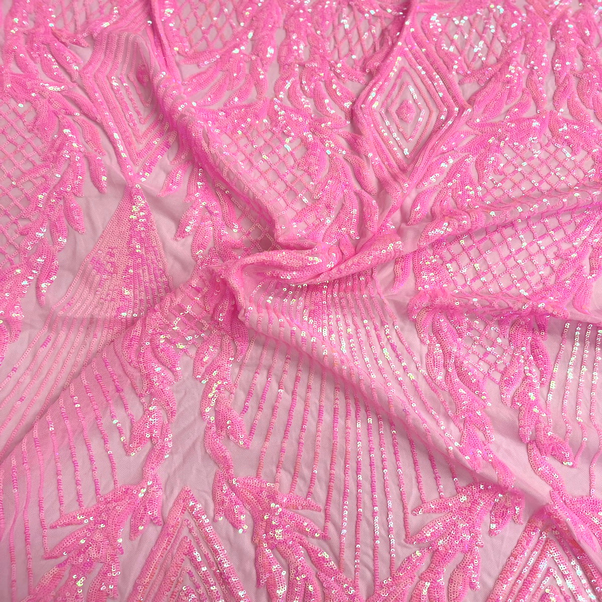Stretch Sequins Fabric Alpica Geometric