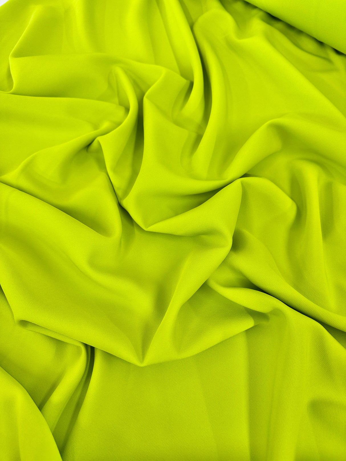 Stretch Crepe Apple Green