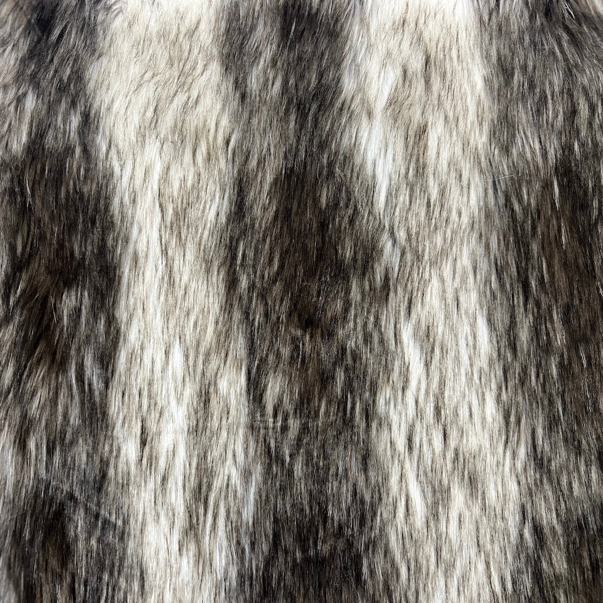 Faux Fur Fabric Striped Long Pile