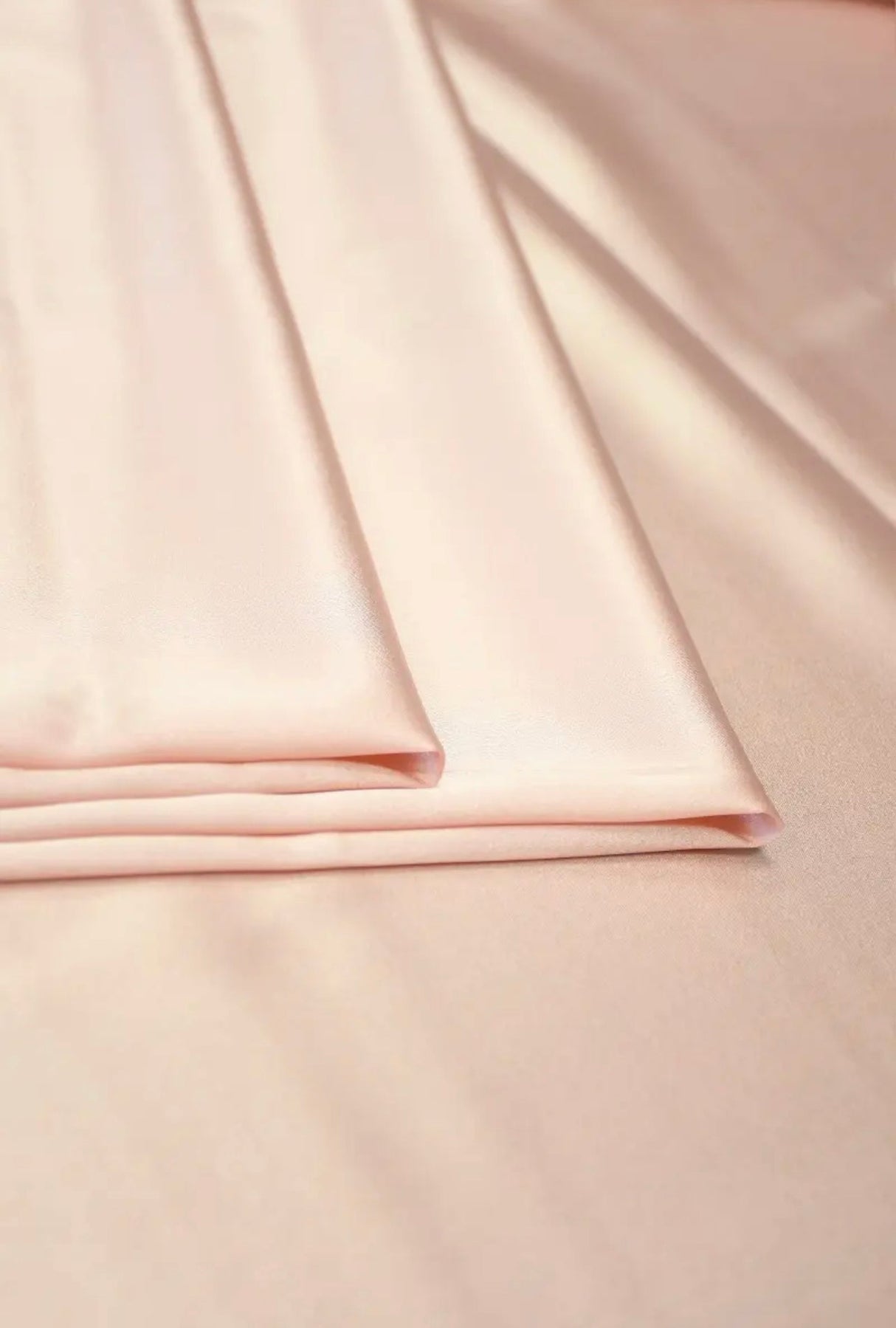 Light Peach Duchesse Satin
