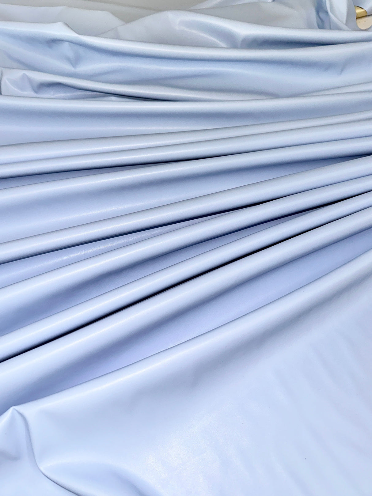 Sky Blue Stretch Faux Leather