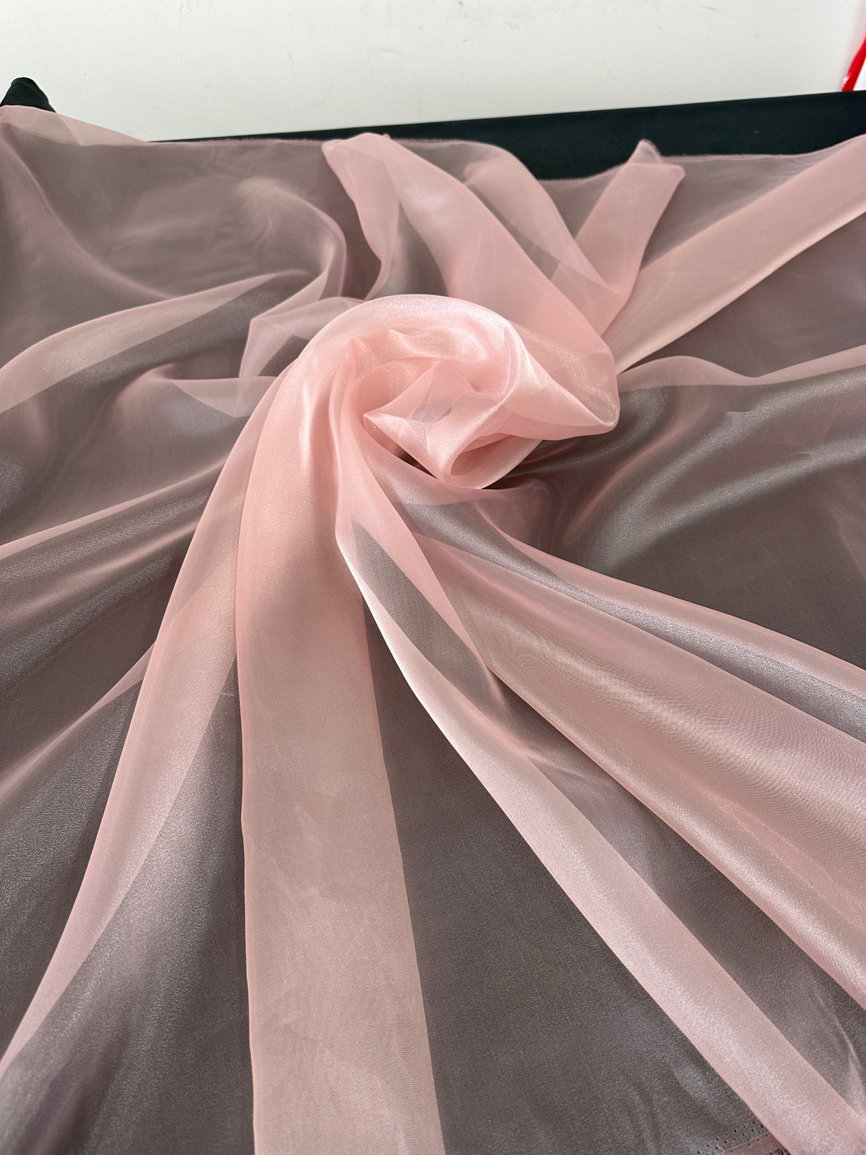 Shiny Crystal Organza Blush