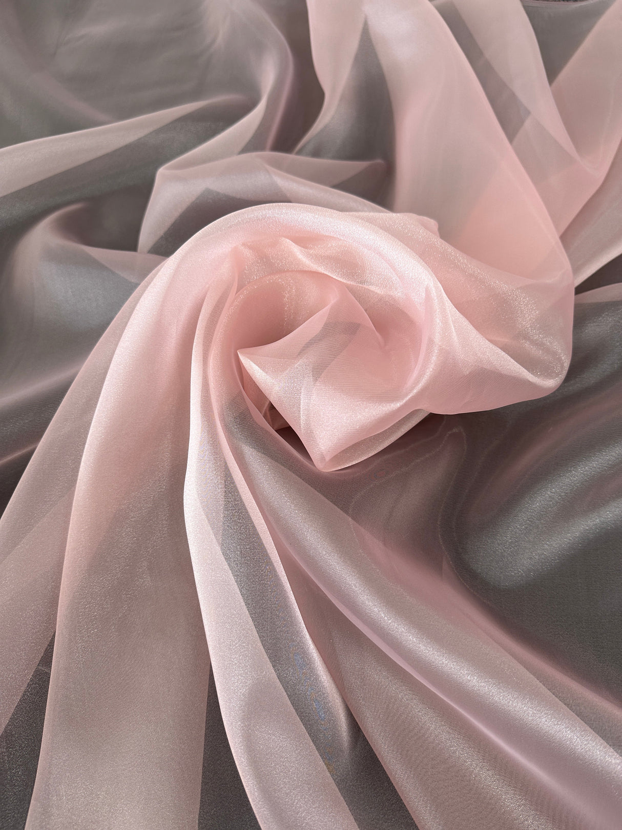 Shiny Crystal Organza Blush