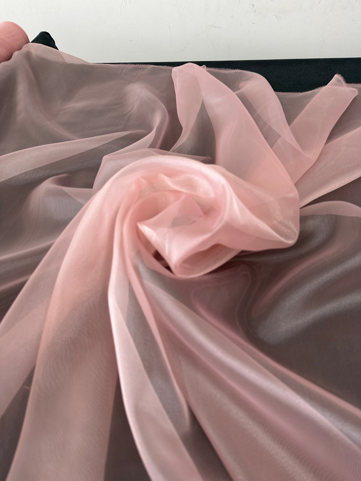 Shiny Crystal Organza Blush