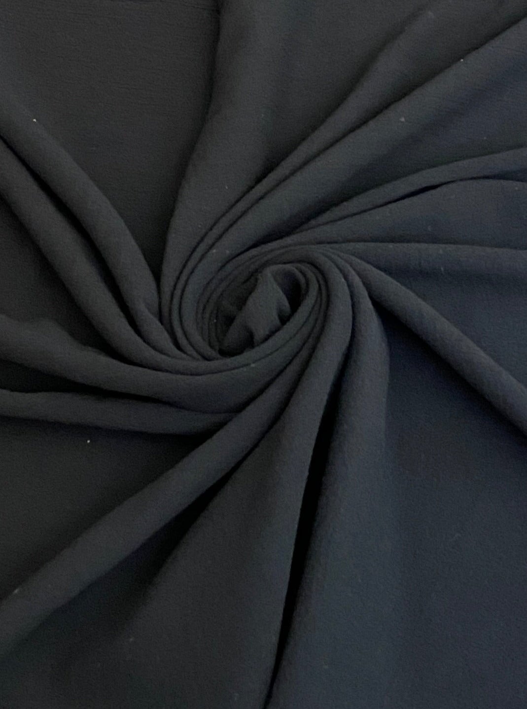 Black Crinkle Cotton Gauze