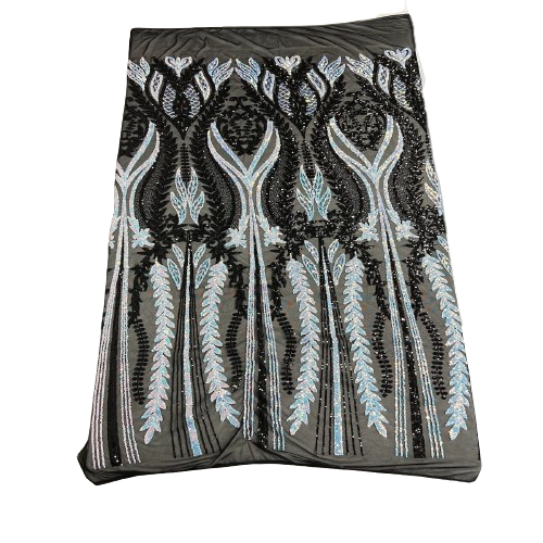 Stretch Sequins Fabric Alina Damask