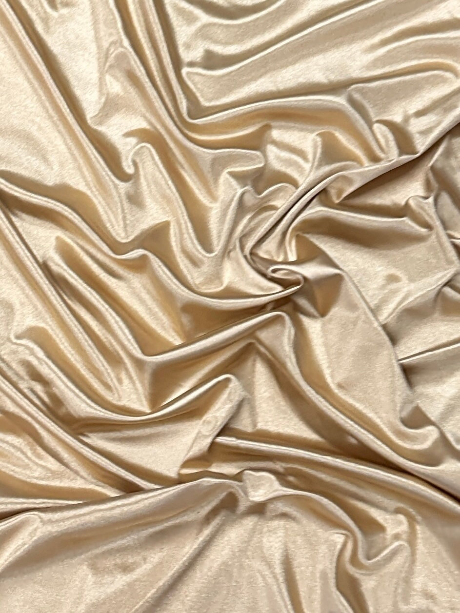 Shiny Nylon Spandex Champagne