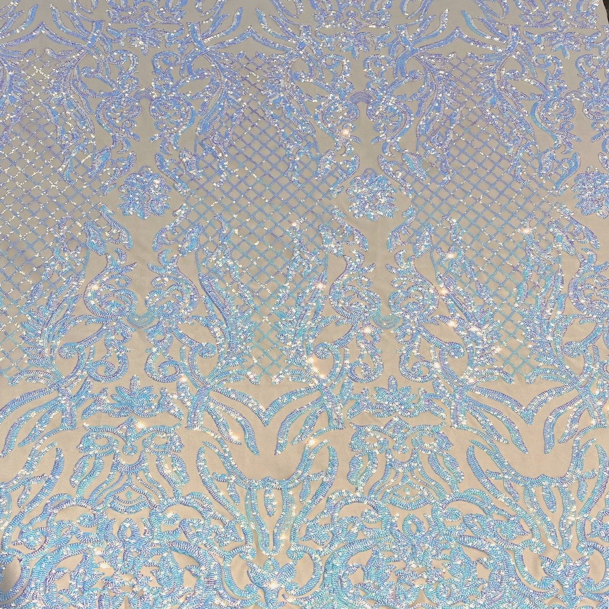 Stretch Sequins Fabric Luna Sequin Mesh