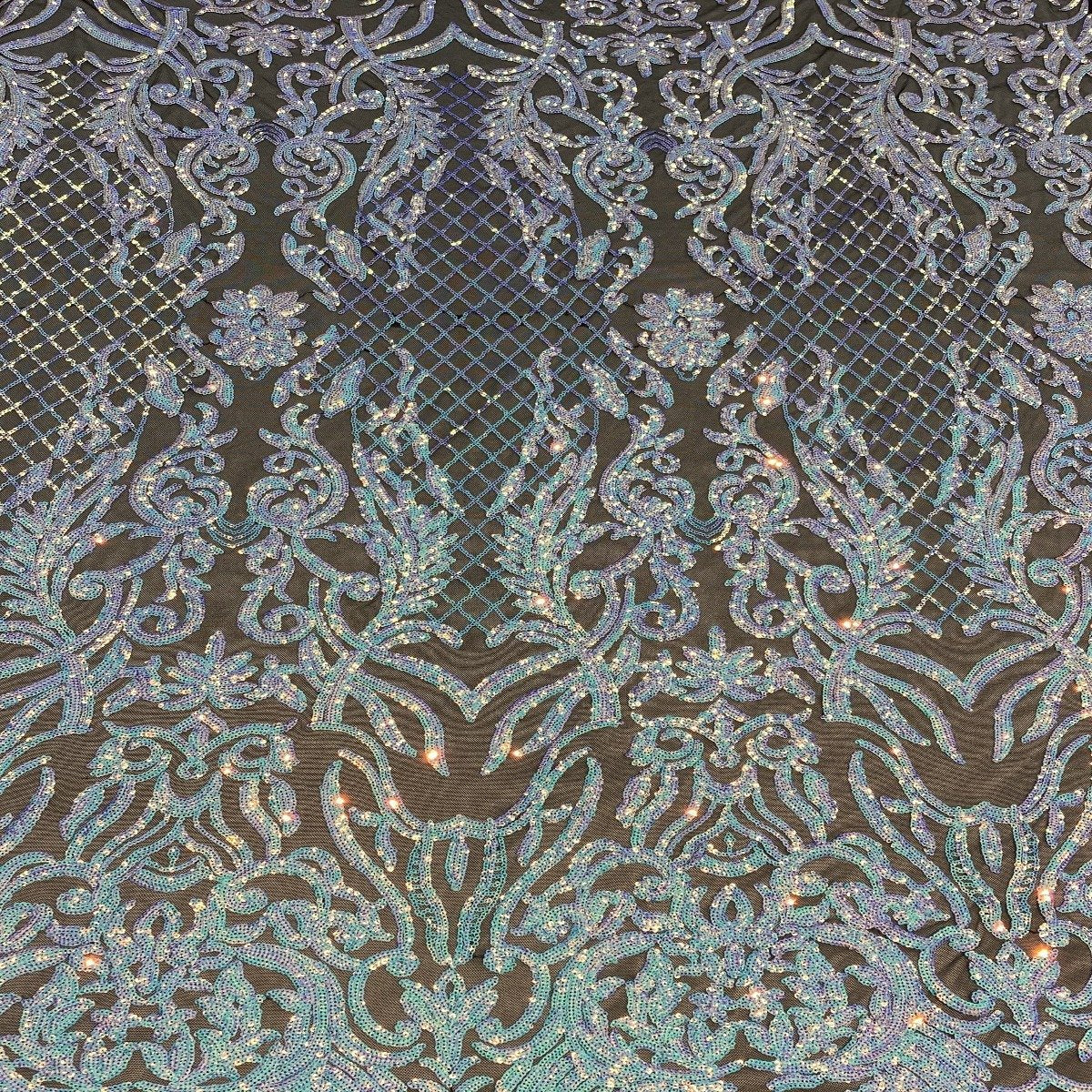 Stretch Sequins Fabric Luna Sequin Mesh