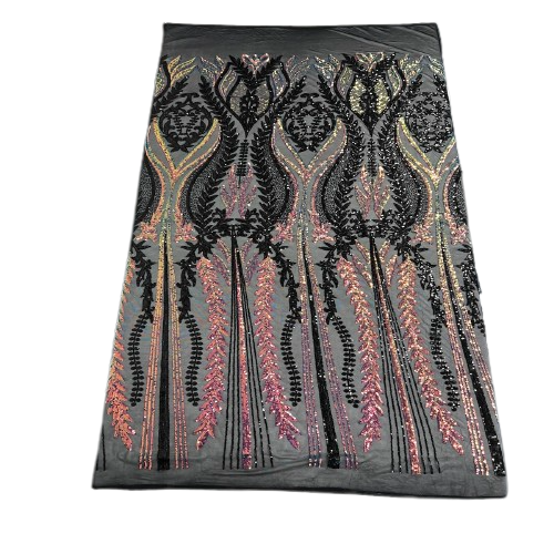 Stretch Sequins Fabric Alina Damask