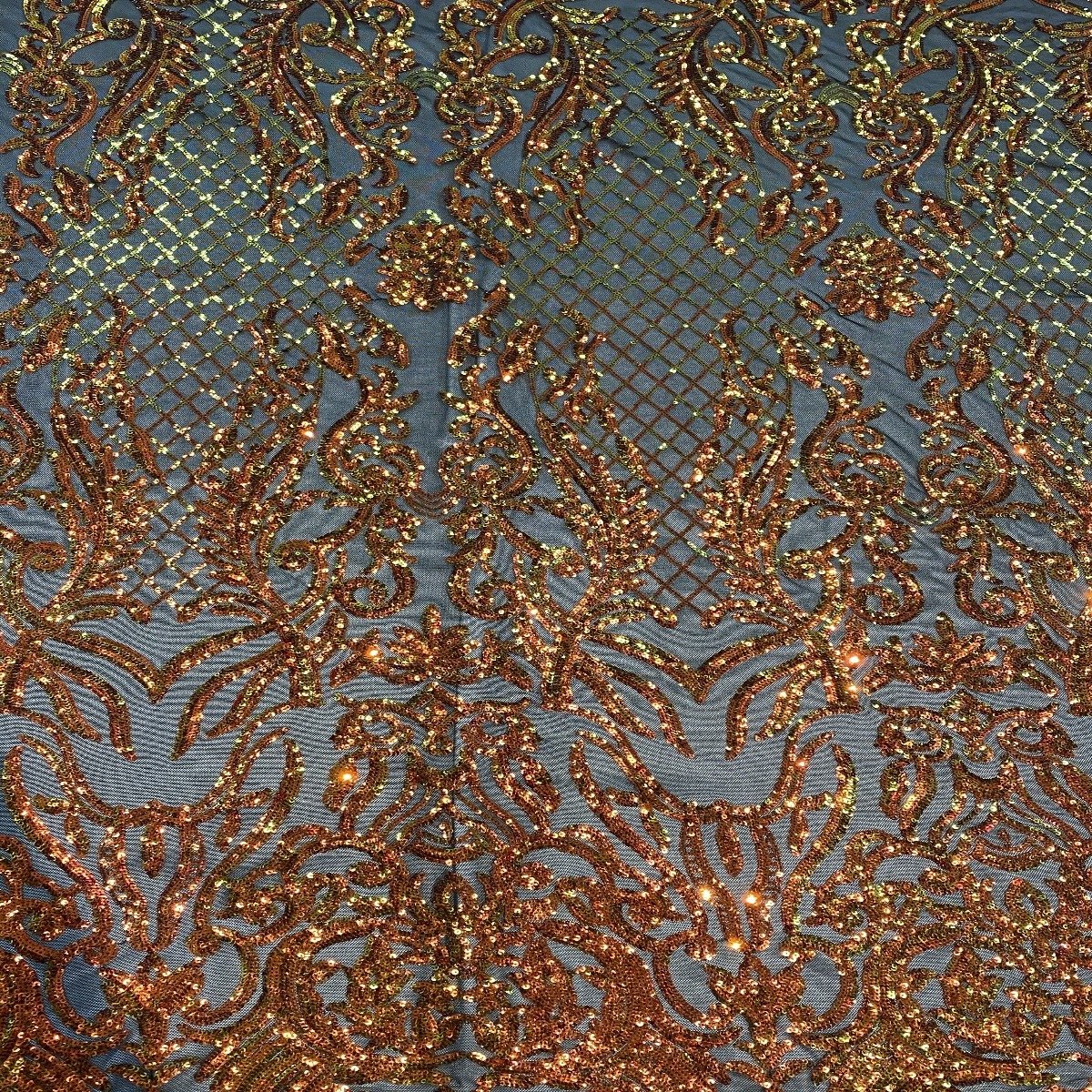 Stretch Sequins Fabric Luna Sequin Mesh