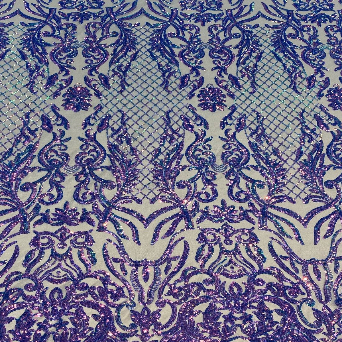 Stretch Sequins Fabric Luna Sequin Mesh