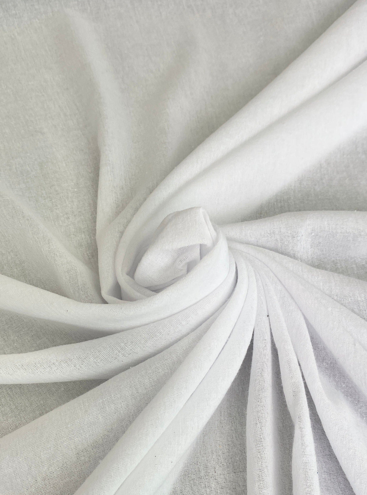 White Crinkle Cotton Gauze
